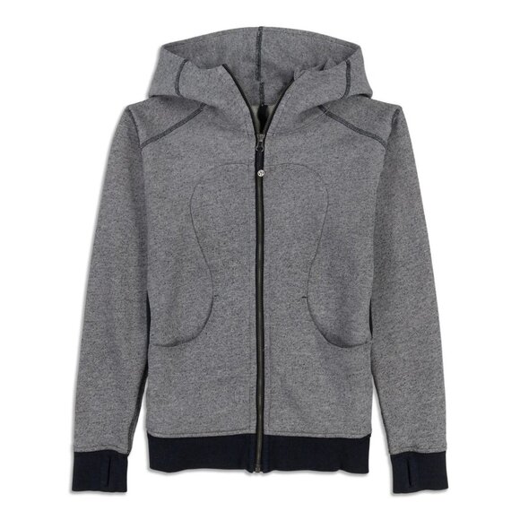 Lululemon On The‎ Daily Hoodie Full Zip Black Gray Women's Sz 4 - Picture 9 of 9